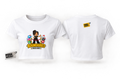 White crop top front and back product-only studio mockup