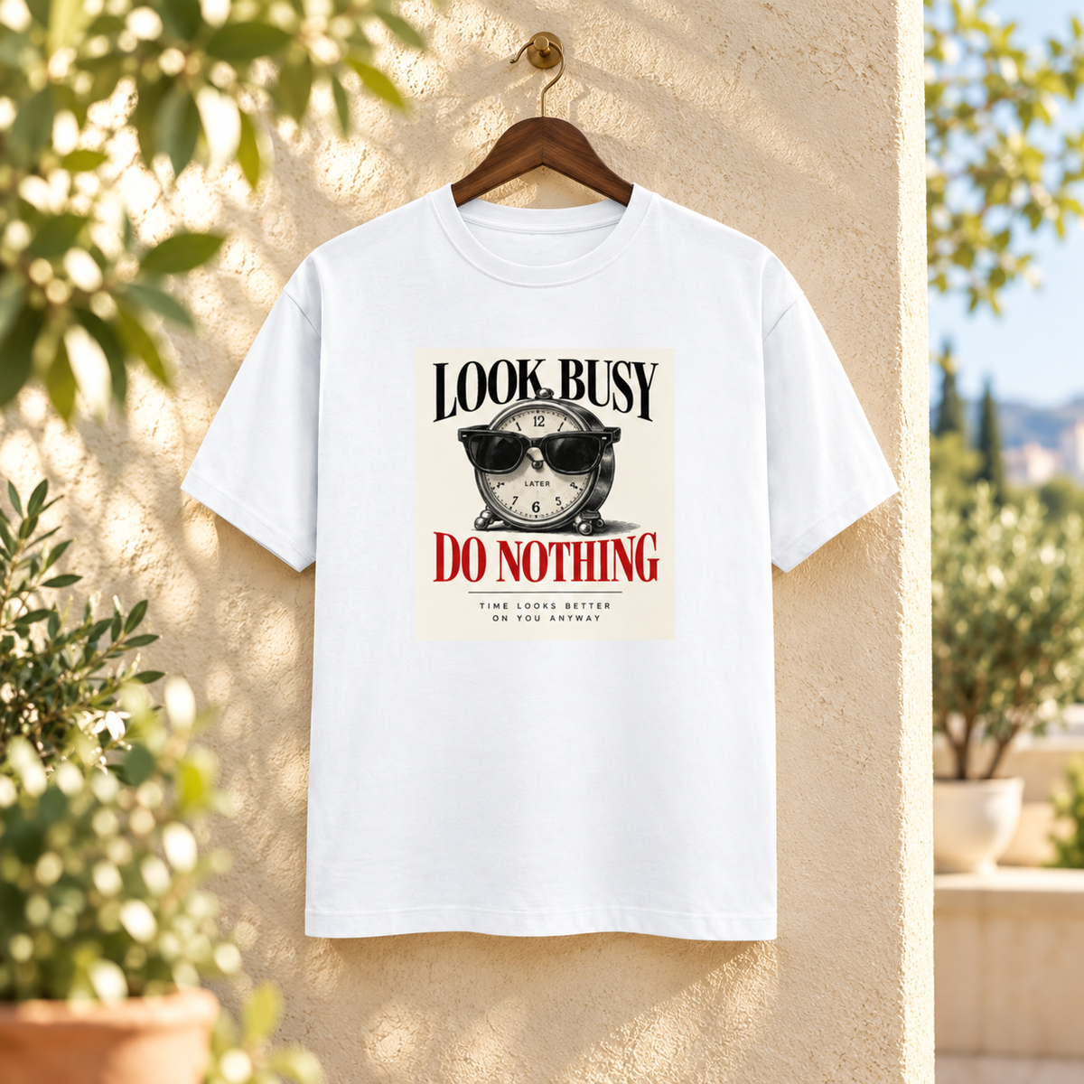 Look Busy-Unisex Classic Crew T-Shirt