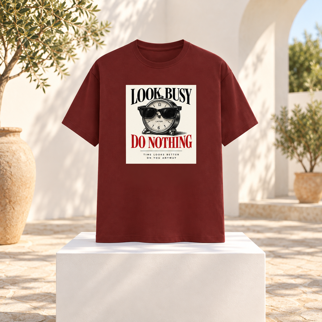 Look Busy-Unisex Classic Crew T-Shirt