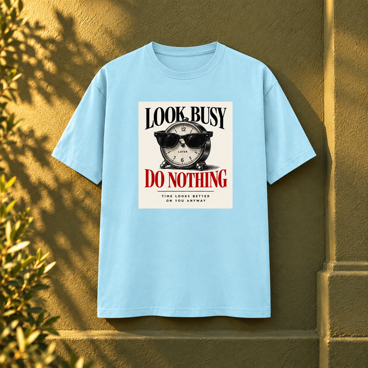 Look Busy-Unisex Classic Crew T-Shirt