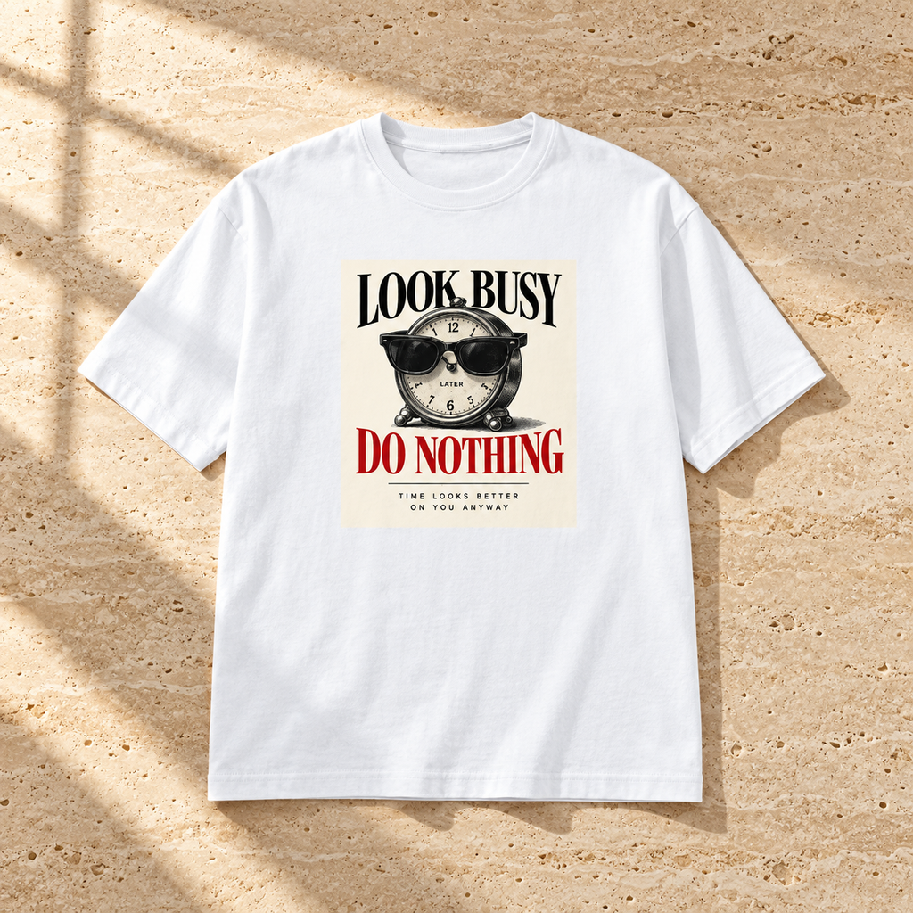 Look Busy-Unisex Classic Crew T-Shirt
