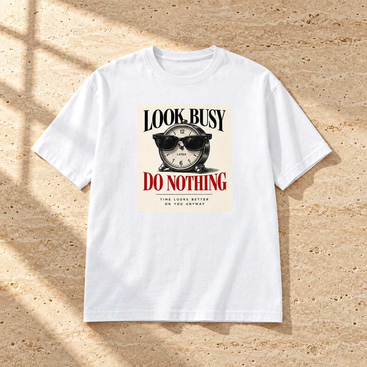 Look Busy-Unisex Classic Crew T-Shirt