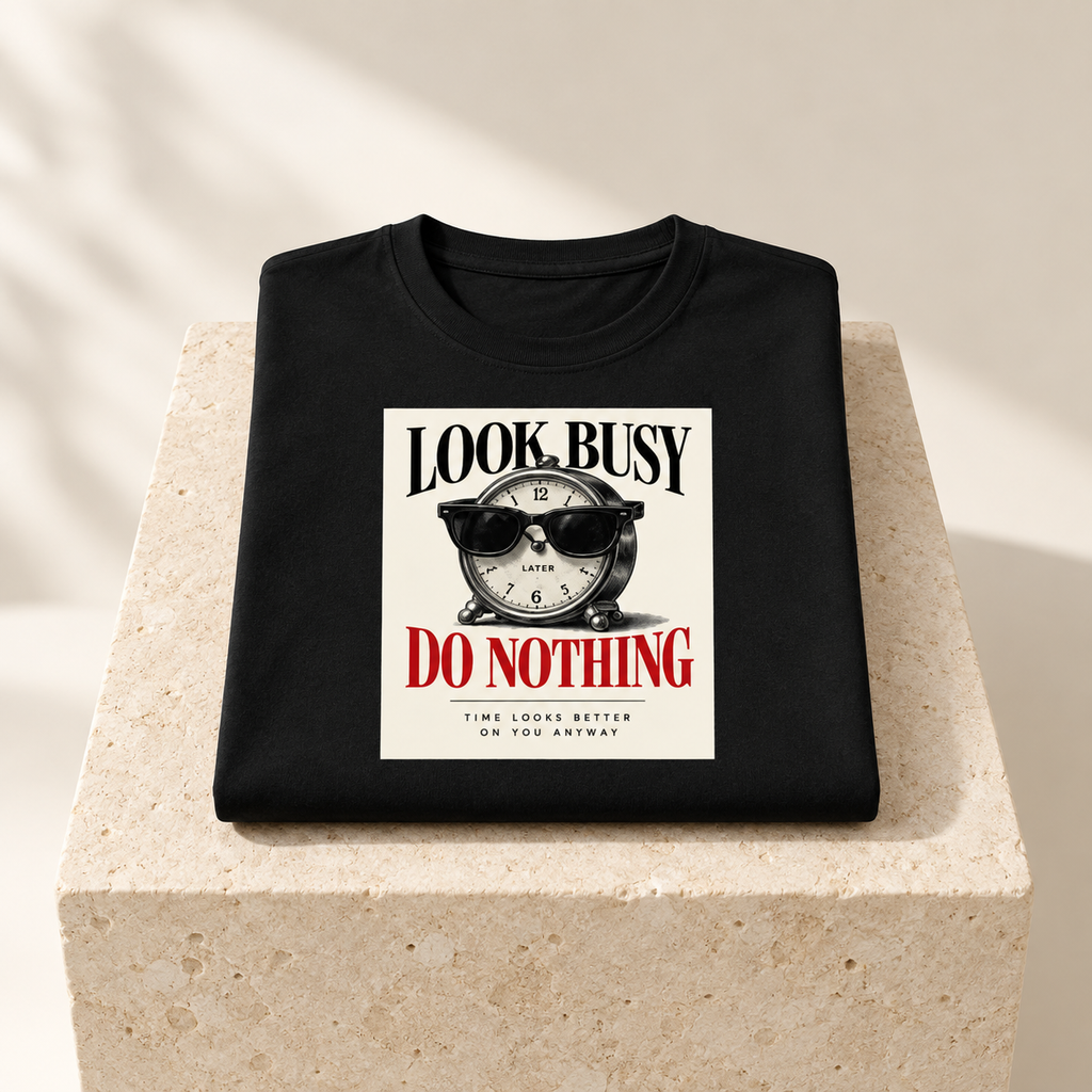 Look Busy-Unisex Classic Crew T-Shirt