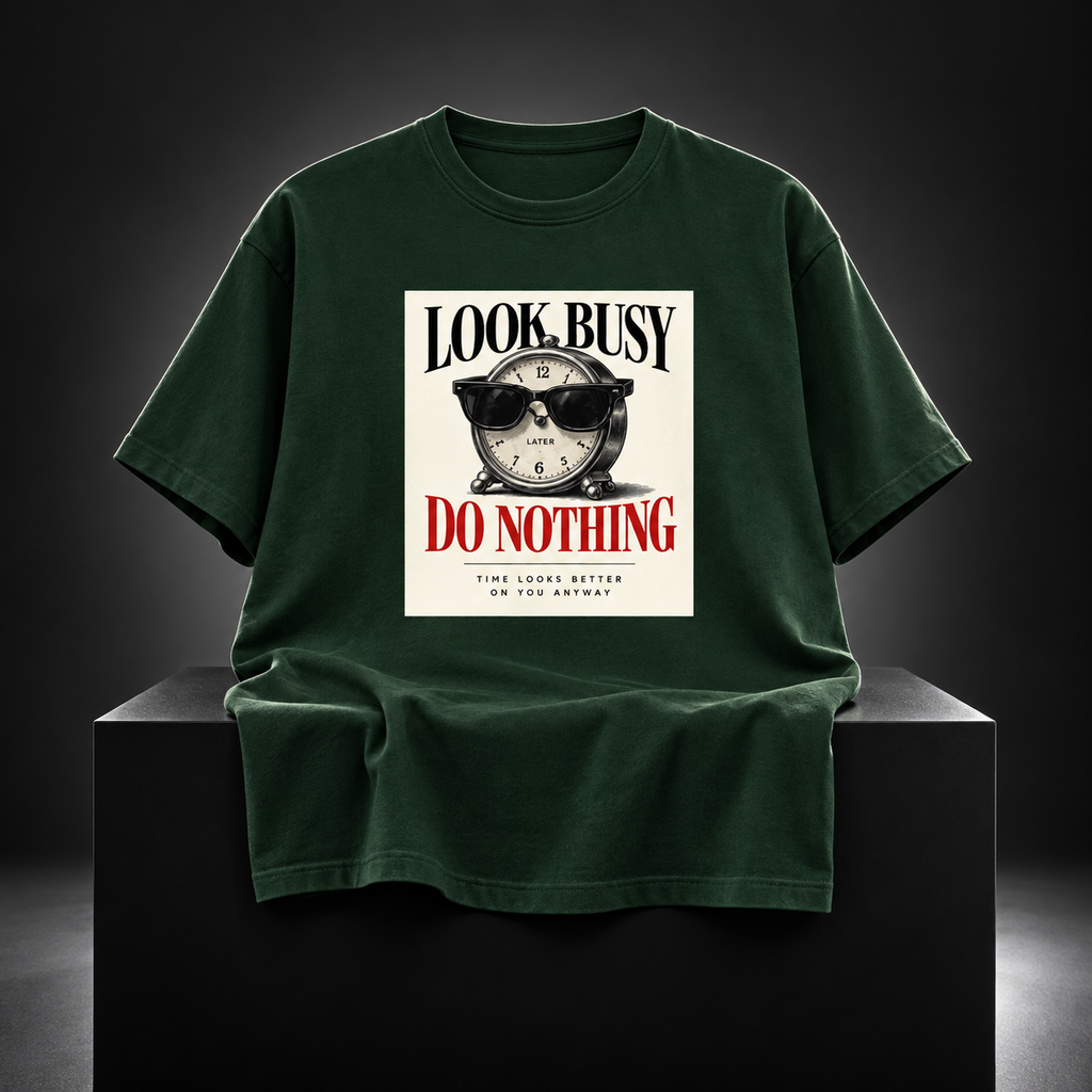 Look Busy-Unisex Classic Crew T-Shirt