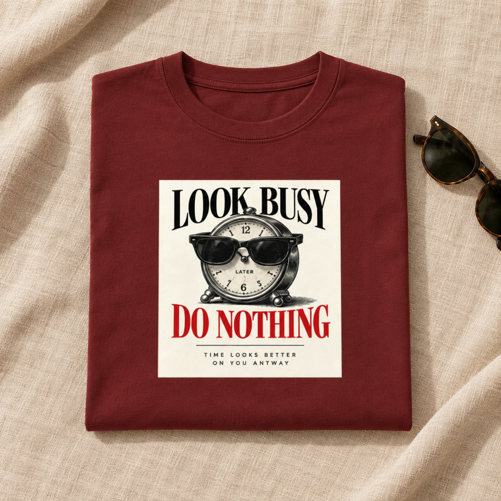 Look Busy-Unisex Classic Crew T-Shirt
