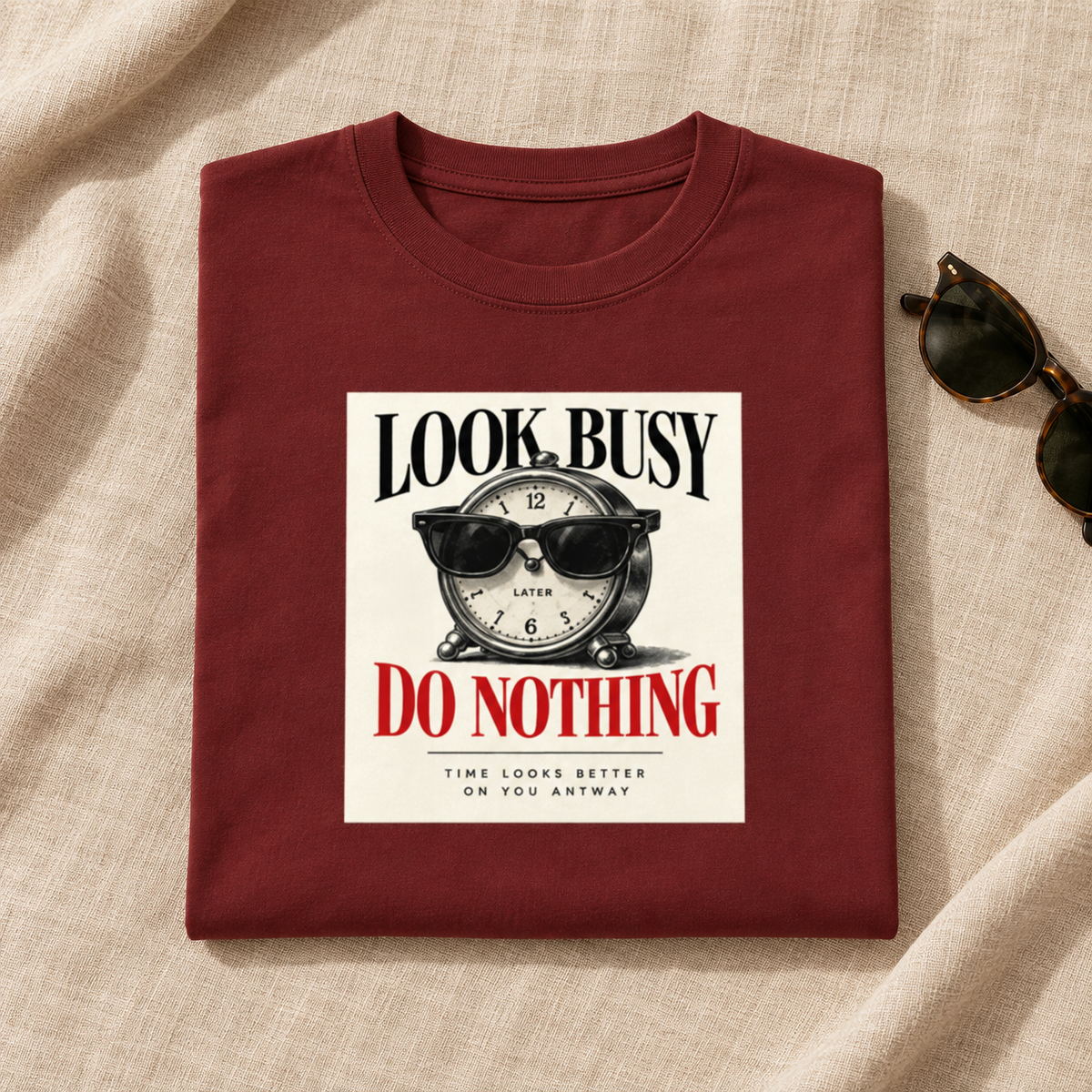 Look Busy-Unisex Classic Crew T-Shirt