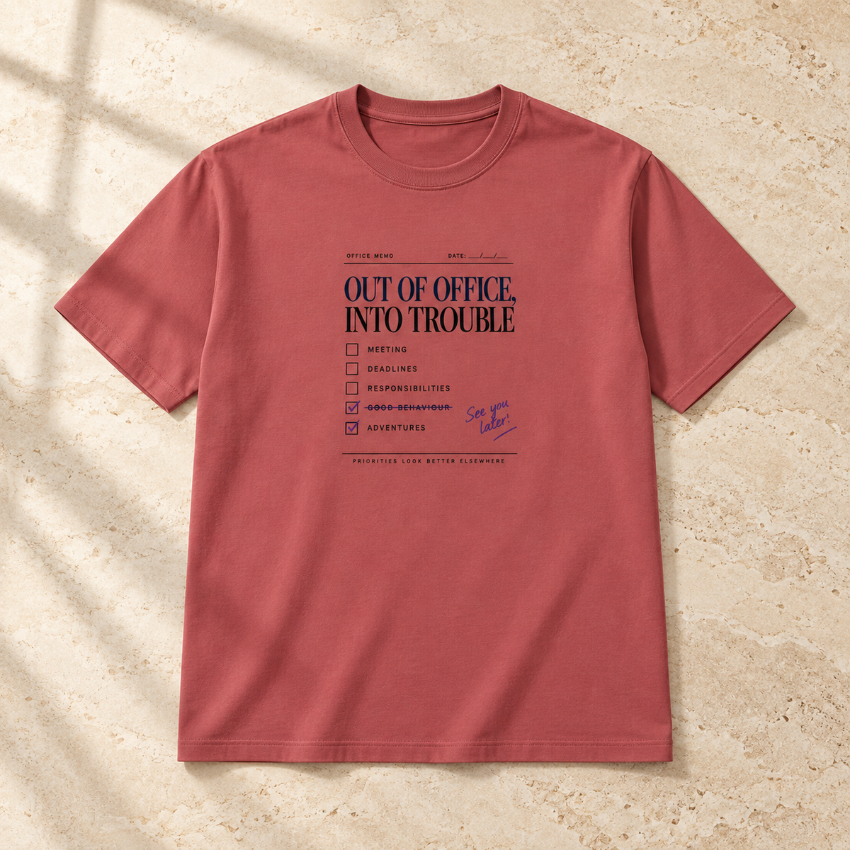 Out Of Office-Unisex Classic Crew T-Shirt
