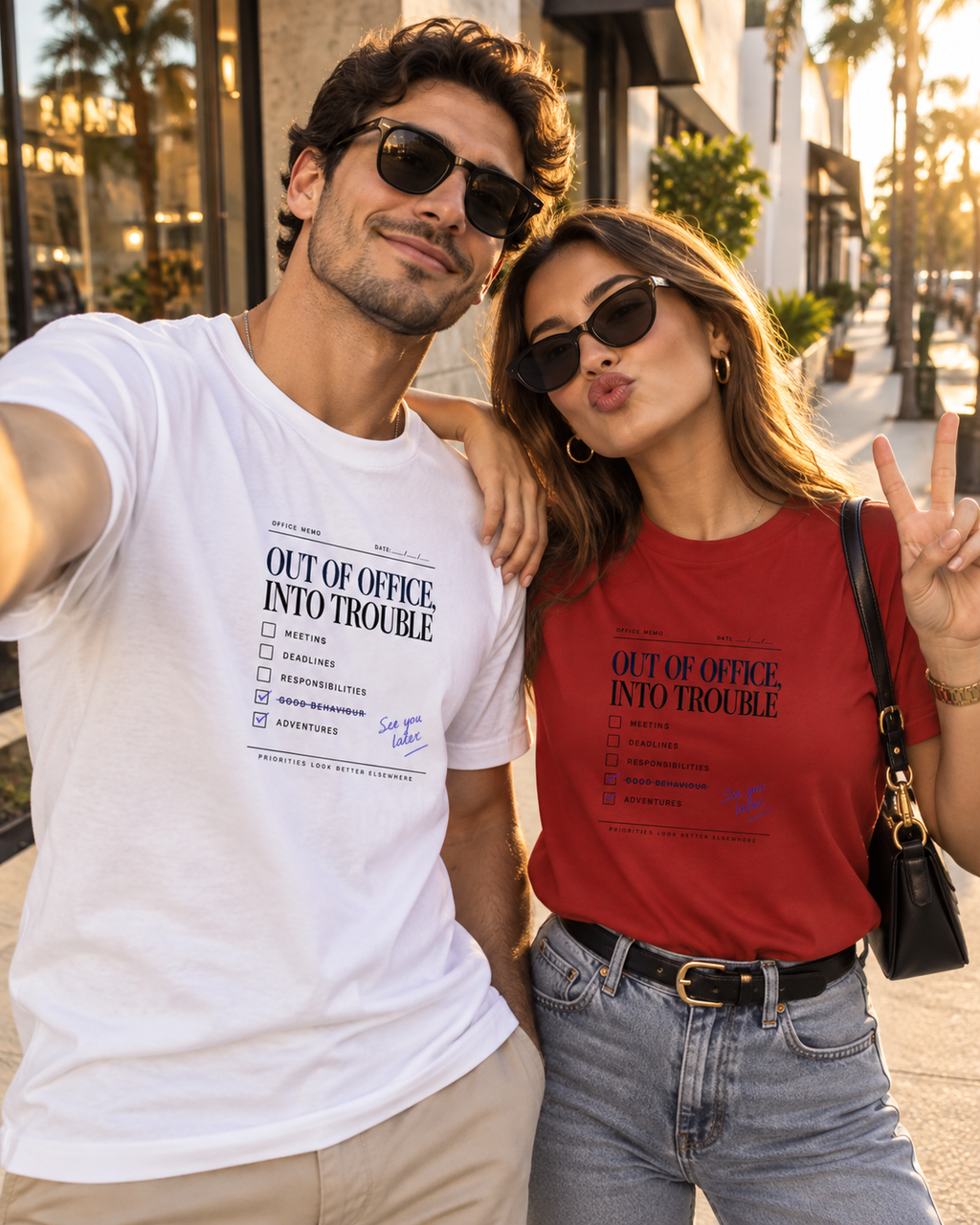 Out Of Office-Unisex Classic Crew T-Shirt