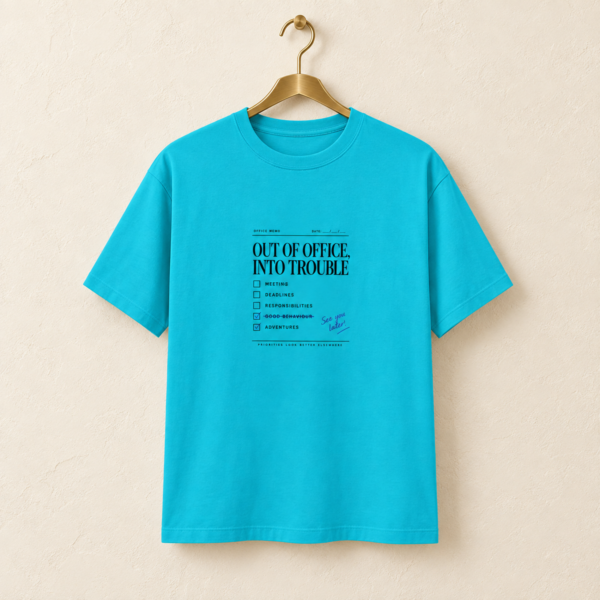 Out Of Office-Unisex Classic Crew T-Shirt