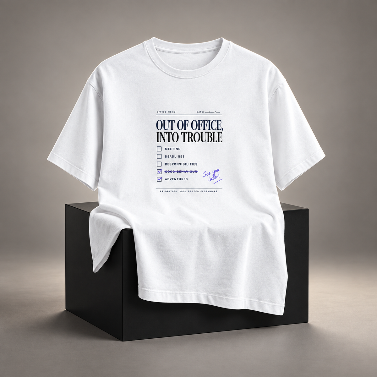 Out Of Office-Unisex Classic Crew T-Shirt