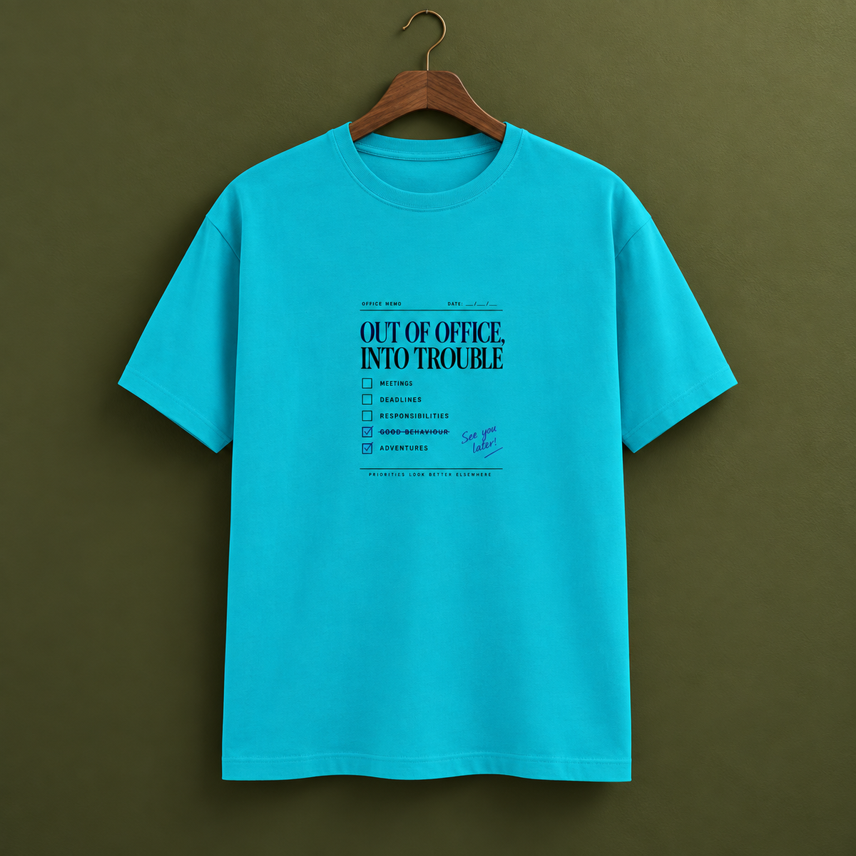 Out Of Office-Unisex Classic Crew T-Shirt