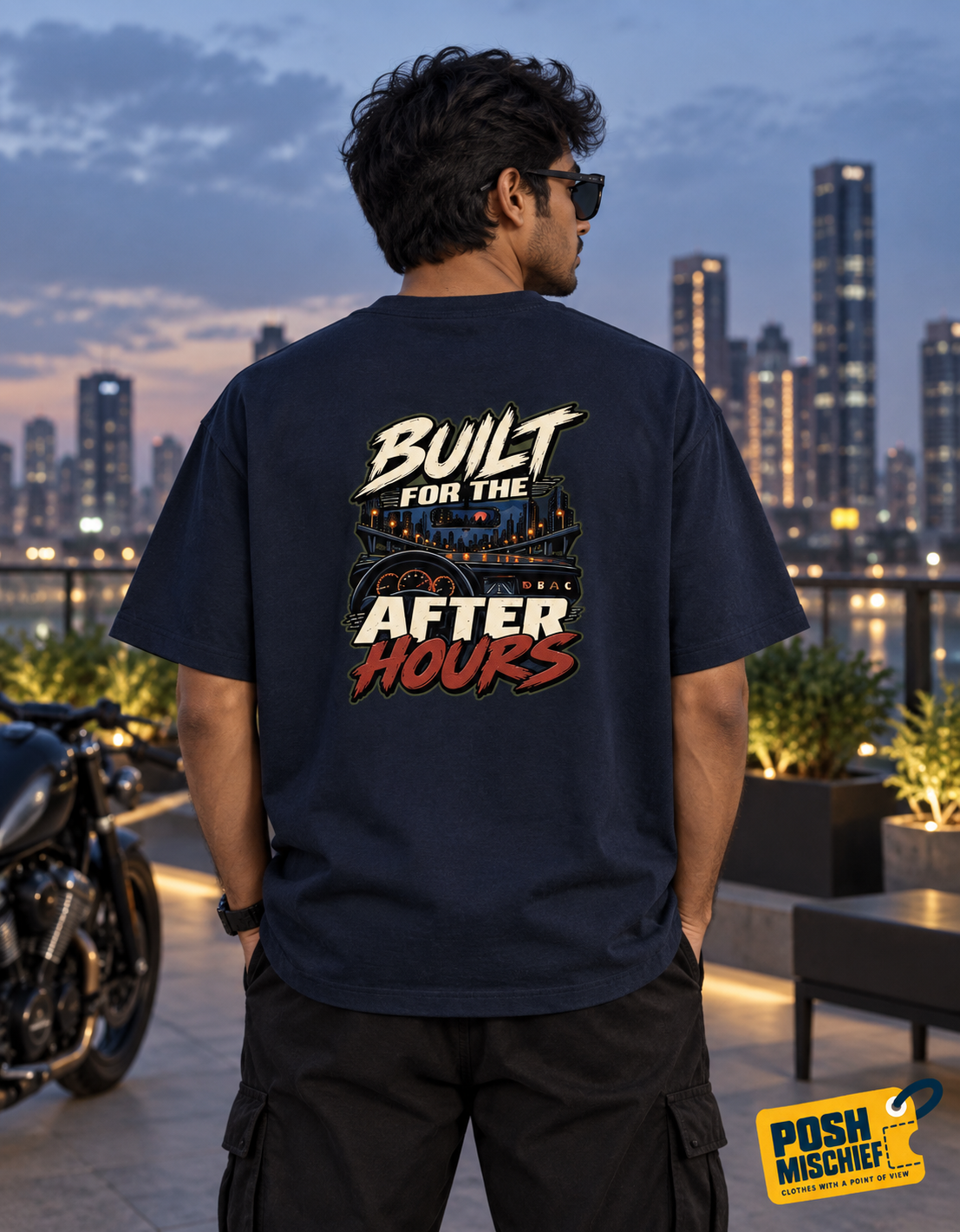 Outdoor back, Navy Blue 1