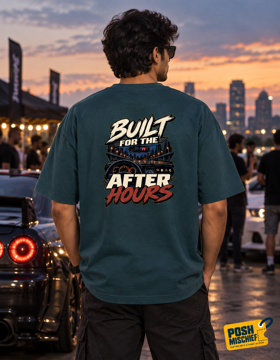 Outdoor back, Petrol Blue
