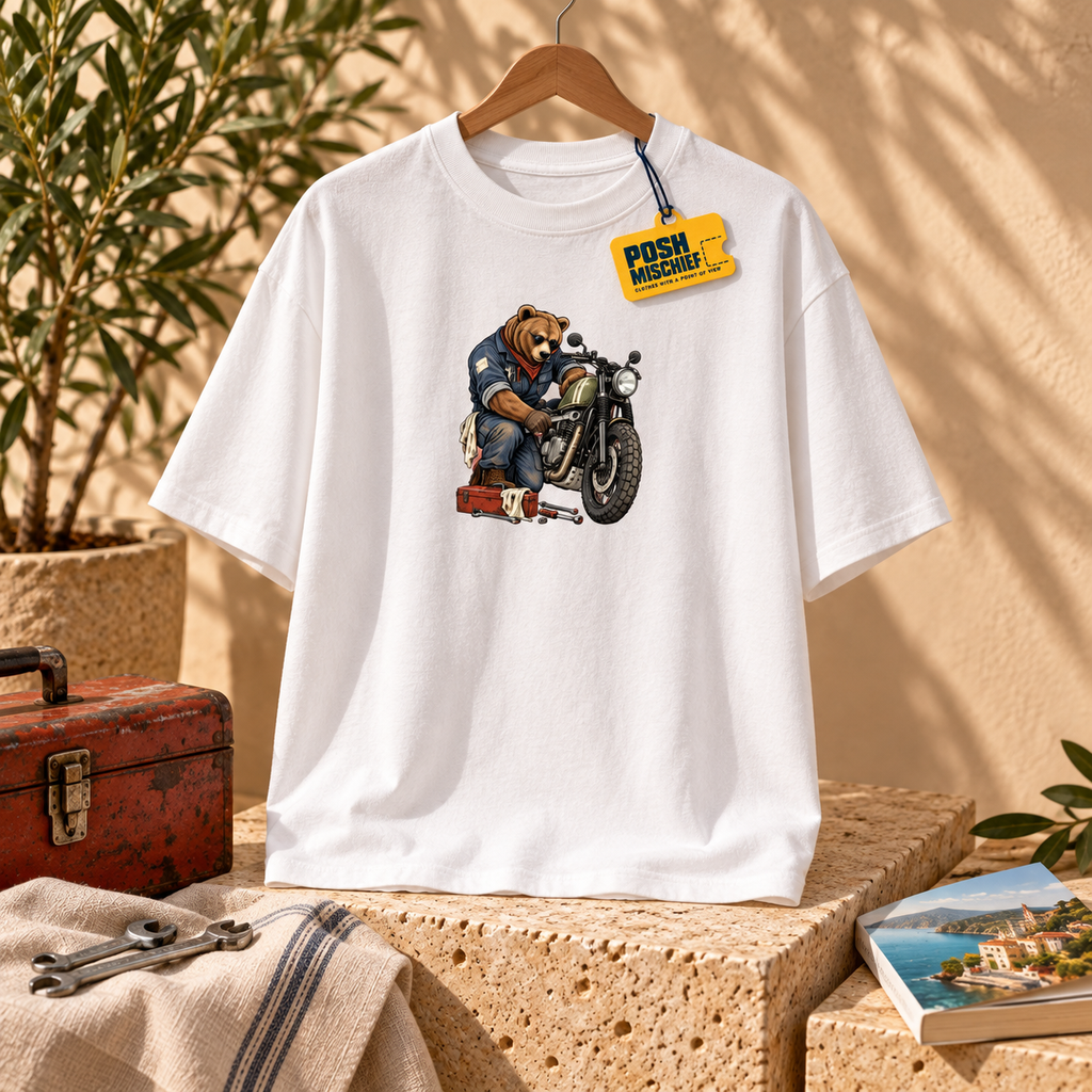 Bear Rider — Oversized Classic T-Shirt